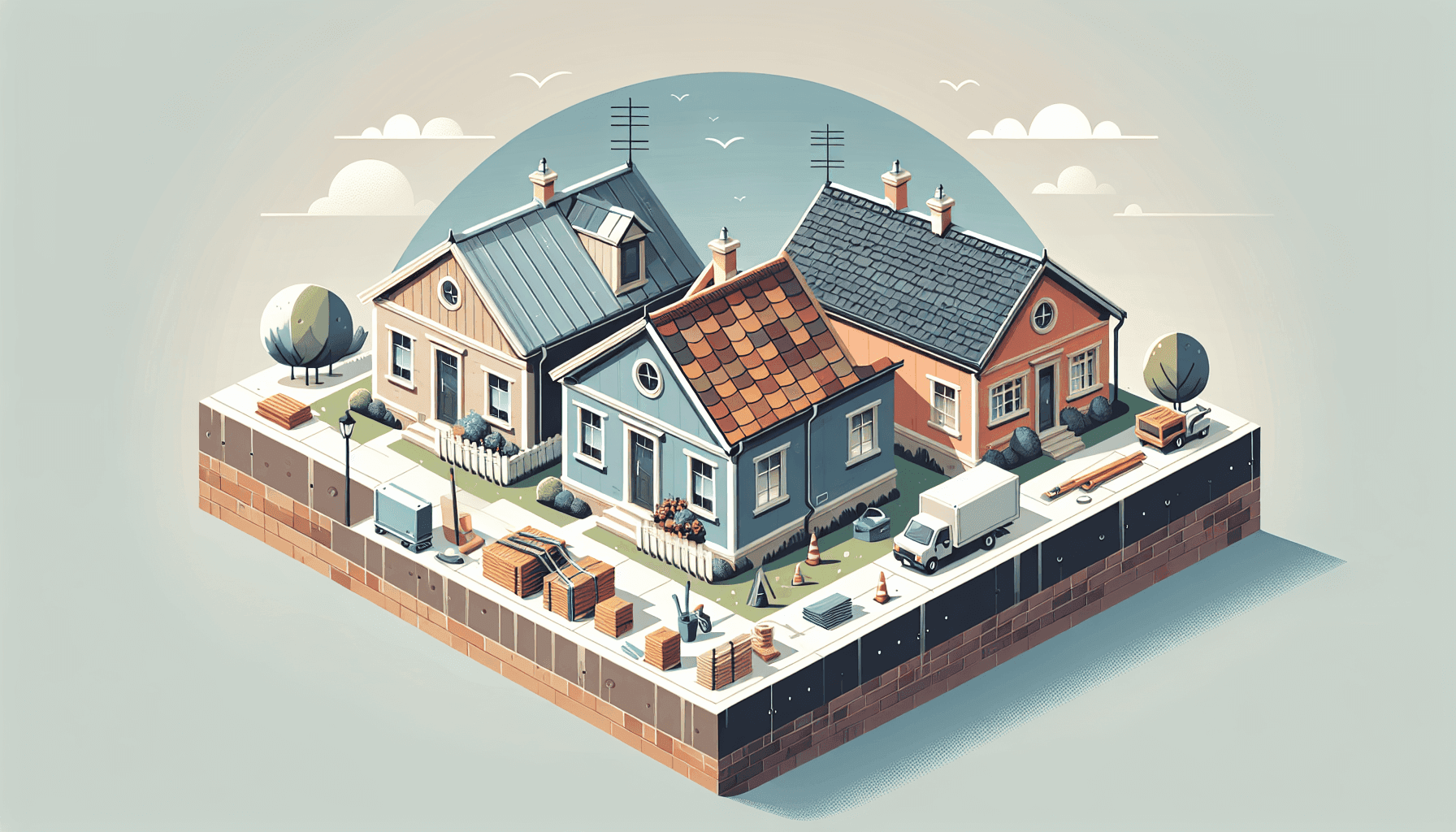 Comparison of metal, tile, and shingle roofs