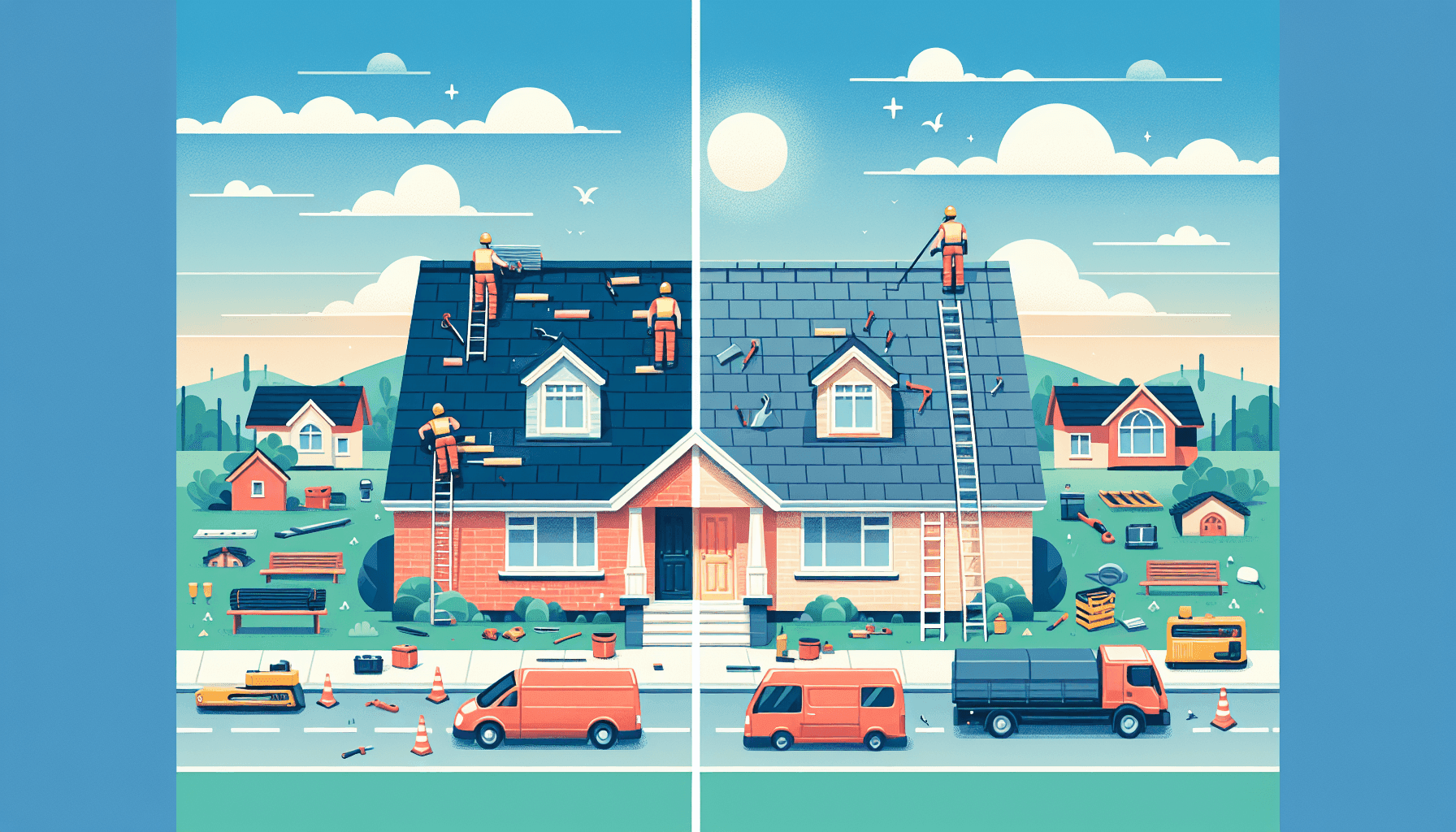 Comparison of roof repair and replacement